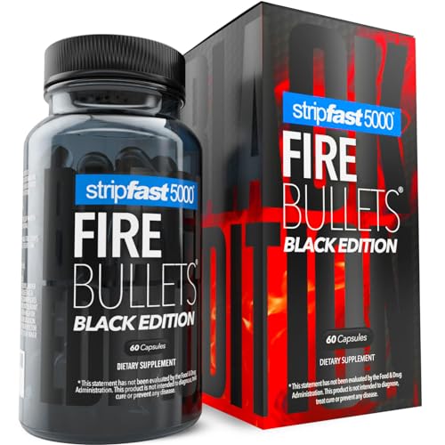 stripfast5000 Fire Bullets Max Strength Black Edition for Women and Men | Best Results Products Fitness