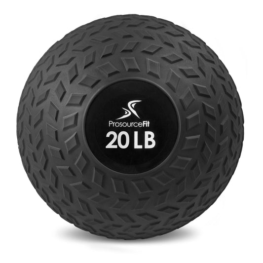 ProsourceFit Slam Medicine Balls 5, 10, 15, 20, 25, 30, 50lbs Smooth and Tread Textured Grip Dead Weight Balls for Crossfit, Strength and Conditioning Exercises, Cardio and Core Workouts